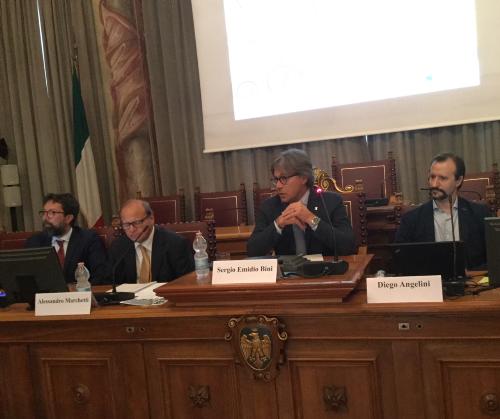 L'assessore FVG alle Attività produttive, Sergio Emidio Bini, interviene al convegno sulla legge Sabatini